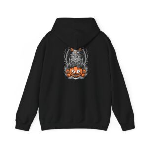 Halloween Scary Owl on Pumpkin Unisex Heavy Blend™ Hooded Sweatshirt - Image 16