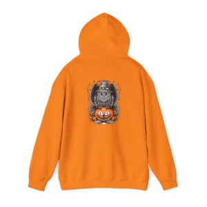 Halloween Scary Owl on Pumpkin Unisex Heavy Blend™ Hooded Sweatshirt - Image 30