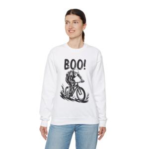 Boo Halloween Cycling - Unisex Heavy Blend™ Crewneck Sweatshirt - Image 19