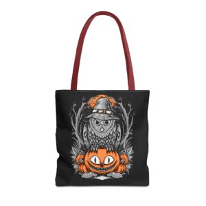 Halloween Scary Owl on Pumpkin All-Over Print Tote Bag: Spooky and Stylish - Image 18
