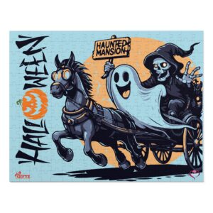 Haunted Mansion Halloween - Jigsaw Puzzle (30, 110, 252, 500, 1000-Piece) - Image 5