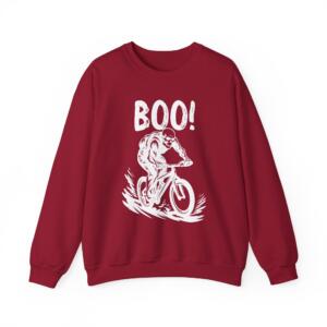 Boo Halloween Cycling - Unisex Heavy Blend™ Crewneck Sweatshirt - Image 2