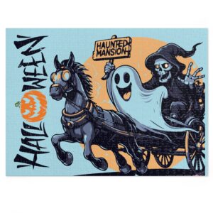 Haunted Mansion Halloween - Jigsaw Puzzle (30, 110, 252, 500, 1000-Piece) - Image 8
