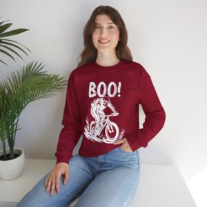 Boo Halloween Cycling - Unisex Heavy Blend™ Crewneck Sweatshirt - Image 11