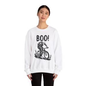 Boo Halloween Cycling - Unisex Heavy Blend™ Crewneck Sweatshirt - Image 16