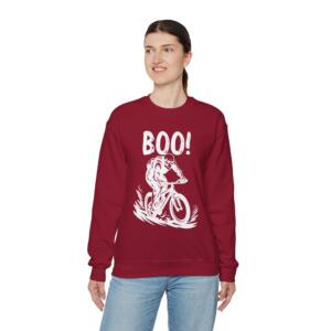 Boo Halloween Cycling - Unisex Heavy Blend™ Crewneck Sweatshirt - Image 8