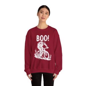 Boo Halloween Cycling - Unisex Heavy Blend™ Crewneck Sweatshirt - Image 5