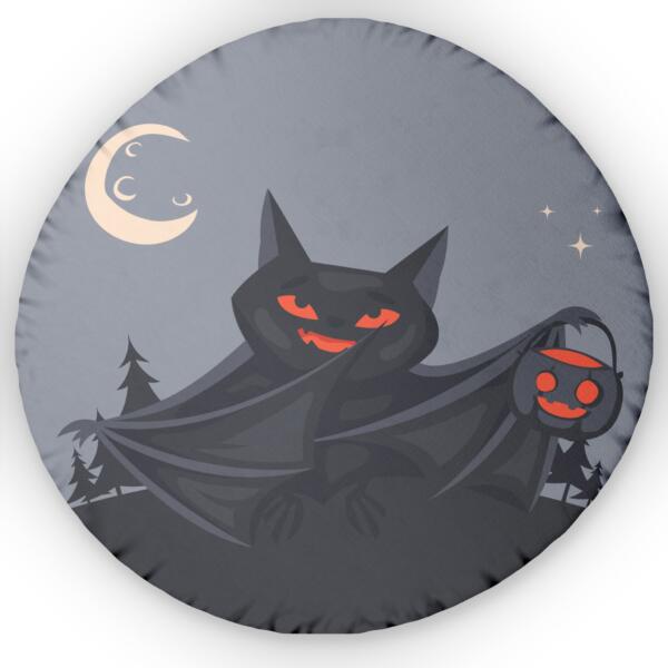 Bat with Pumpkin Bowl Halloween - GIFTZ For Your Loved Ones