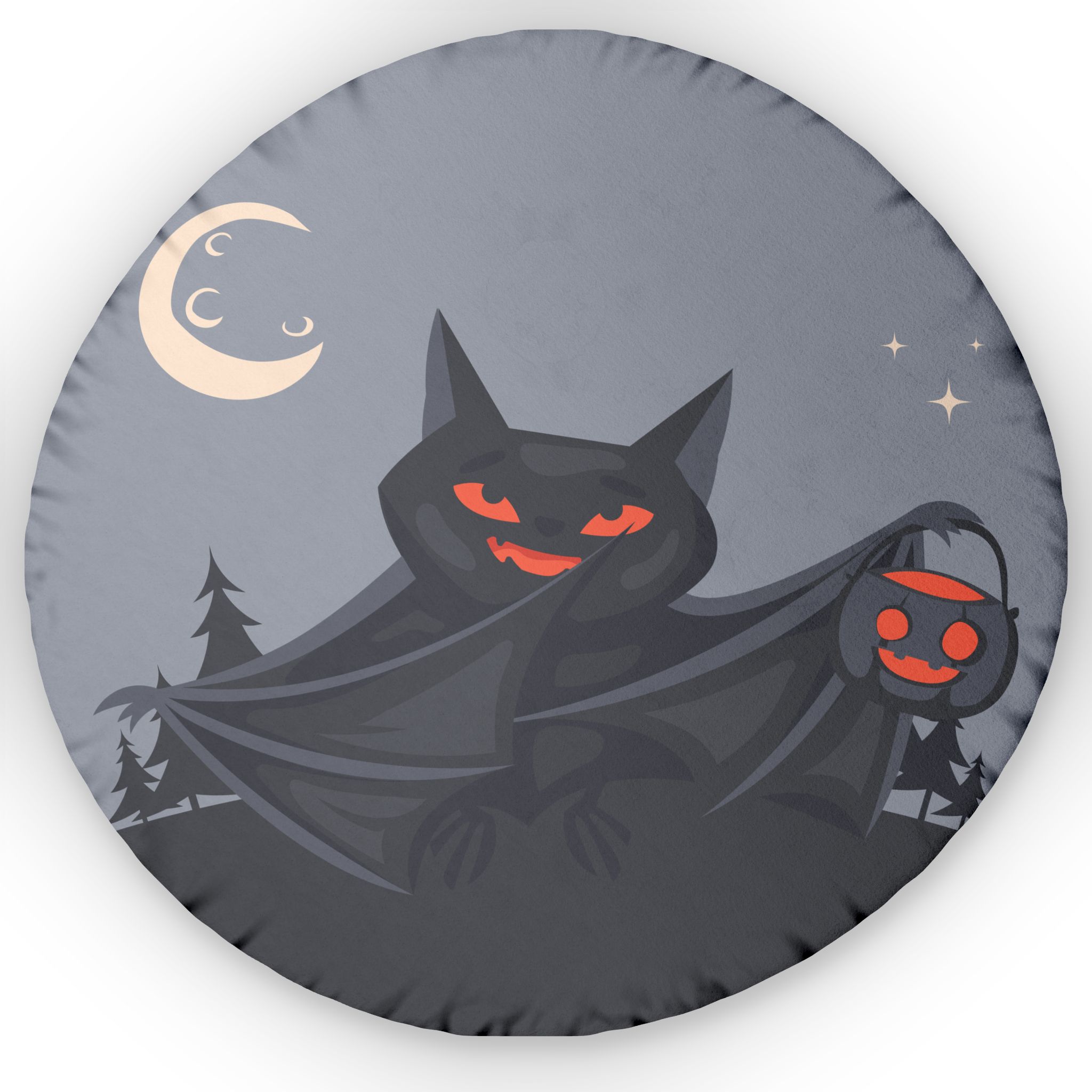 Bat with Pumpkin Bowl Halloween - GIFTZ For Your Loved Ones