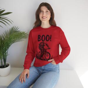 Boo Halloween Cycling - Unisex Heavy Blend™ Crewneck Sweatshirt - Image 44