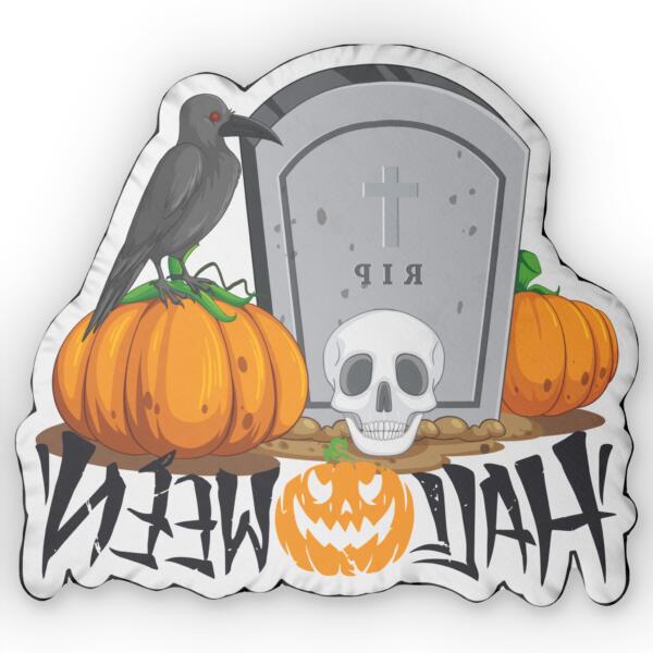 Crow on Tombstone Halloween - GIFTZ For Your Loved Ones