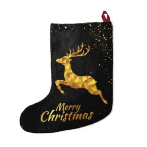 Elegant Christmas Stockings with Golden Deer - Image 3