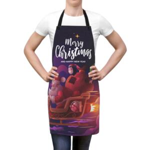 Merry Christmas Festive Apron - Holiday Cooking Essentials - All Over Print