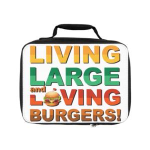 Living Large Burgers Lunch Bag: Fun and Colorful Insulated Lunch Tote for Food Lovers - Image 2