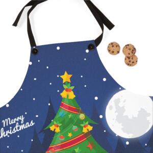 Festive Christmas Apron with Merry Christmas Design - All Over Print - Image 3