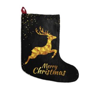 Elegant Christmas Stockings with Golden Deer - Image 2