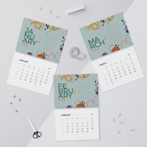 Abstract Wall Calendar 2025 - GIFTZ For Your Loved Ones