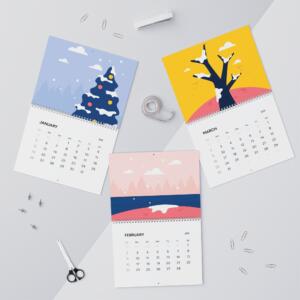 2025 Four Season Themed Wall Calendars - Image 8