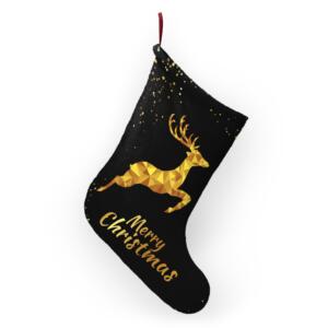 Elegant Christmas Stockings with Golden Deer - Image 4