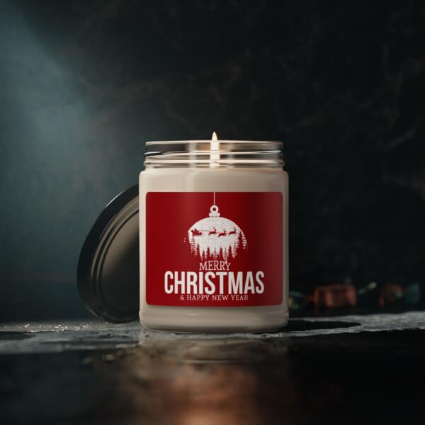 Christmas and Happy New Year Scented Soy Candle - 9oz - GIFTS For Loved Ones