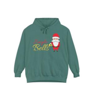 Jingle Bells All The Way - Unisex Garment-Dyed Hoodie - Image 11