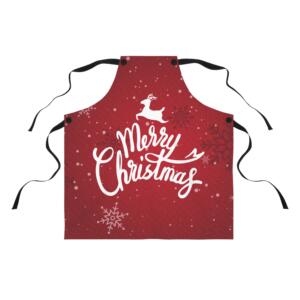 Merry Christmas Kitchen Apron - Festive Holiday Cooking Gift - All Over Print - Image 4