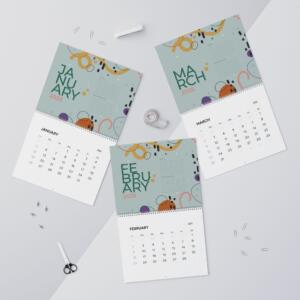 2025 Abstract Themed Wall Calendars - Monthly Planner with Notes & Reminders - Image 5