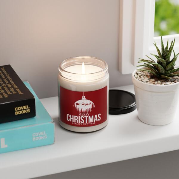 Christmas and Happy New Year Scented Soy Candle - 9oz - GIFTS For Loved Ones