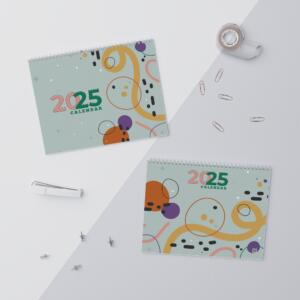 2025 Abstract Themed Wall Calendars - Monthly Planner with Notes & Reminders - Image 2