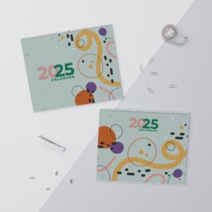 2025 Abstract Themed Wall Calendars - Monthly Planner with Notes & Reminders - Image 6