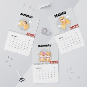 2025 Cute Dog & Cat Wall Calendar: A Must-Have for Pet Lovers