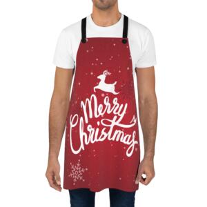 Merry Christmas Kitchen Apron - Festive Holiday Cooking Gift - All Over Print - Image 2