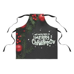 Merry Christmas Festive Apron - Holiday Cooking Essentials - All Over Print - Image 4