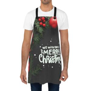 Merry Christmas Festive Apron - Holiday Cooking Essentials - All Over Print - Image 2