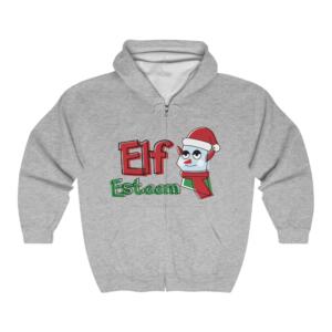 Elf Esteemed Christmas Unisex Heavy Blend™ Full Zip Hooded Sweatshirt - Image 1