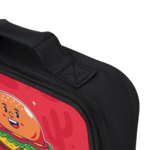 Cute Cartoon Burger Lunch Bag for Kids: Insulated Food Carrier - Image 3