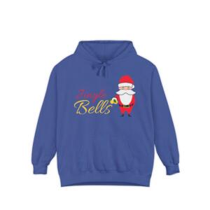 Jingle Bells All The Way - Unisex Garment-Dyed Hoodie - Image 3