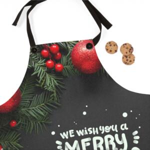 Merry Christmas Festive Apron - Holiday Cooking Essentials - All Over Print - Image 3