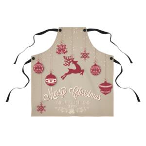 Christmas Reindeer Apron - Merry Christmas & Happy New Year Festive Cooking Gear - All Over Print - Image 4