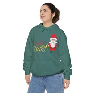 Jingle Bells All The Way - Unisex Garment-Dyed Hoodie - Image 9