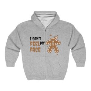 I Can't Feel My Face - Unisex Heavy Blend™ Full Zip Hooded Sweatshirt - Image 3