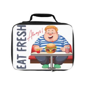 Whimsical Kid's Lunch Bag: 'Eat Fresh Always!' Design - Image 2
