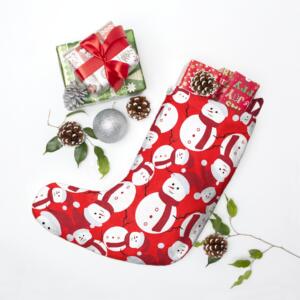 Christmas Snowman Pattern Gift Stockings