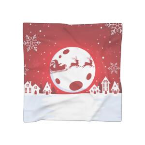 Festive Santa Sleigh Poly Scarf - Holiday Winter Accessory - Image 12