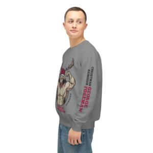 Funny Christmas Sweatshirt - George Foreman Reindeer Design - Image 12