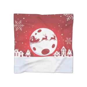 Festive Santa Sleigh Poly Scarf - Holiday Winter Accessory - Image 9