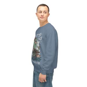 Unisex Lightweight Crewneck Sweatshirt - Let's Go Christmas Awaits! - Image 8