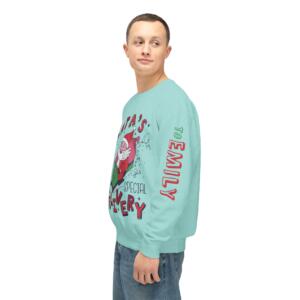 Santa's Special Delivery Unisex Lightweight Crewneck Sweatshirt - Image 12