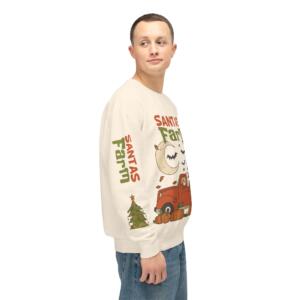 Santa's Farm Unisex Lightweight Crewneck Sweatshirt - Festive Holiday Apparel - Image 7