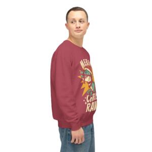 Merry Christ Rawr Unisex Lightweight Crewneck Sweatshirt - Image 11